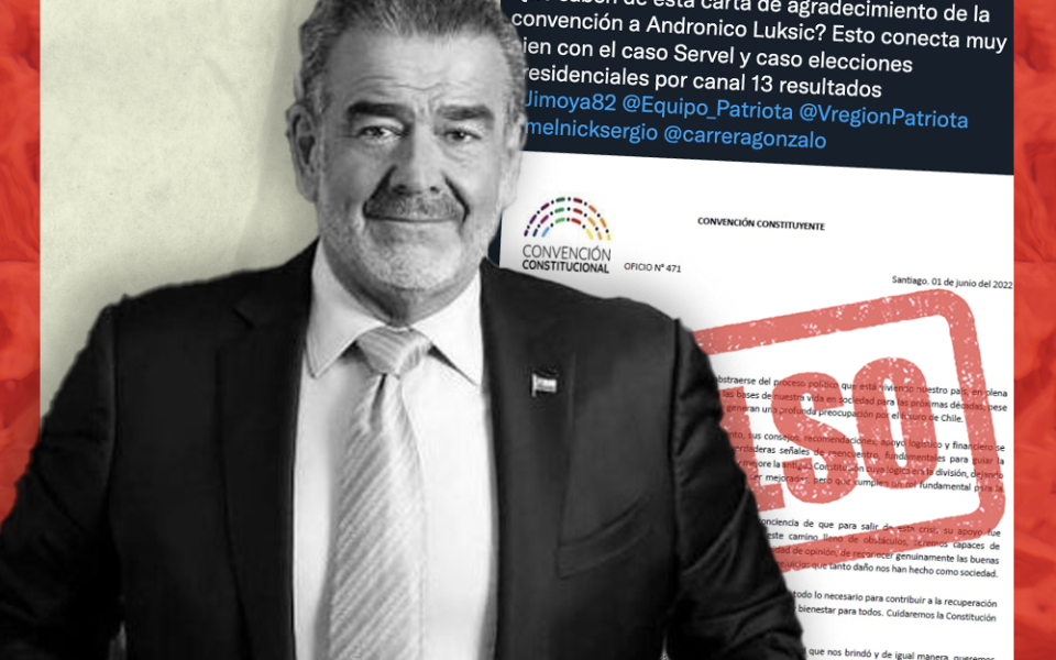 Es falsa la supuesta carta de agradecimiento a Luksic por parte de Fernando Atria y Jaime Bassa